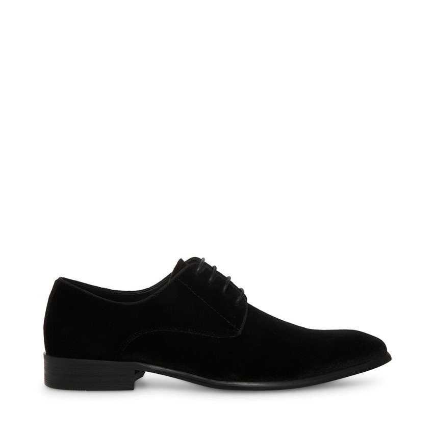 Zapatos Derby Steve Madden Beaux-v Velvet Hombre Negras | ES PD42E0